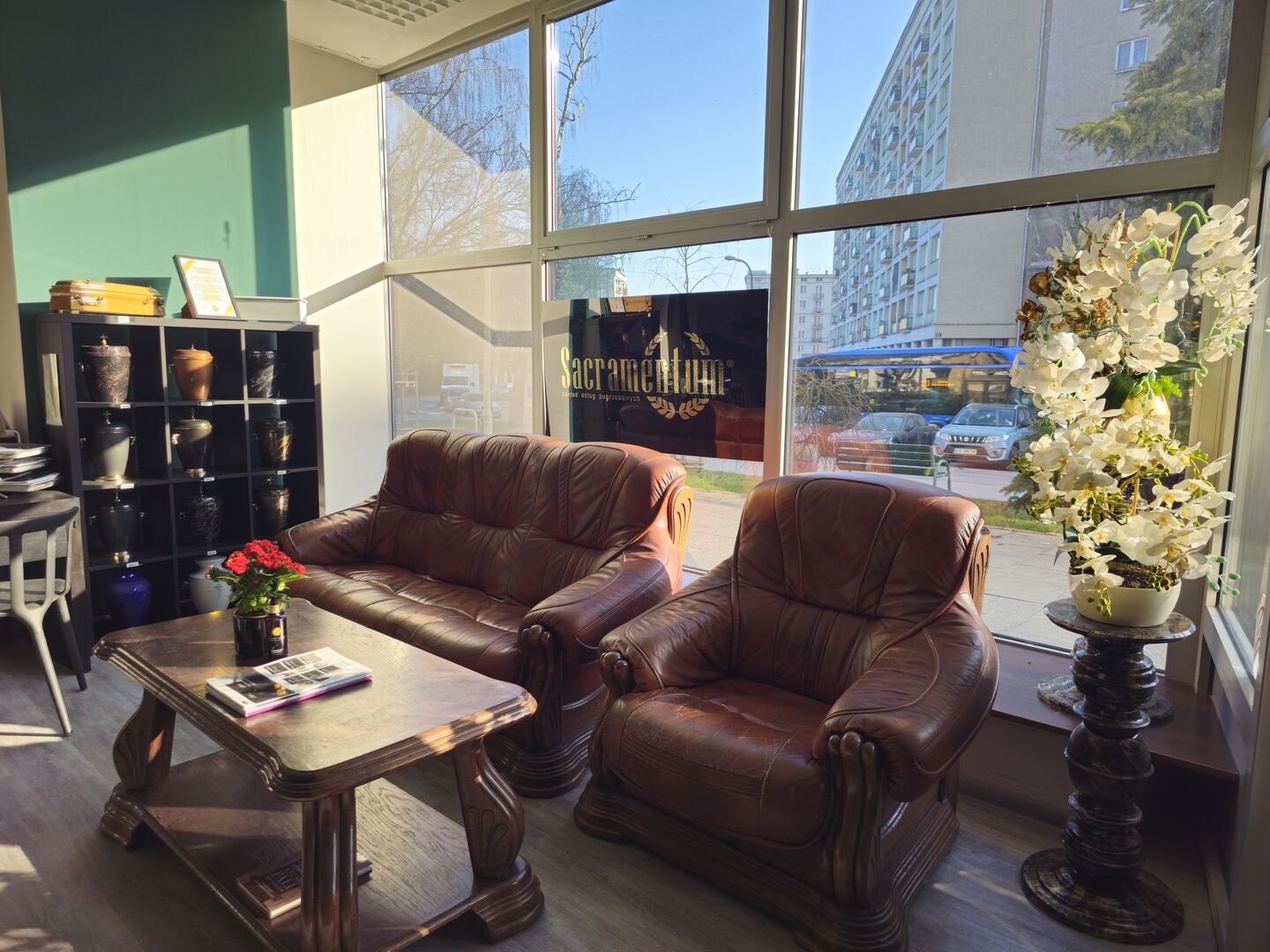 Wnętrze biura Sakramentum pogrzeby